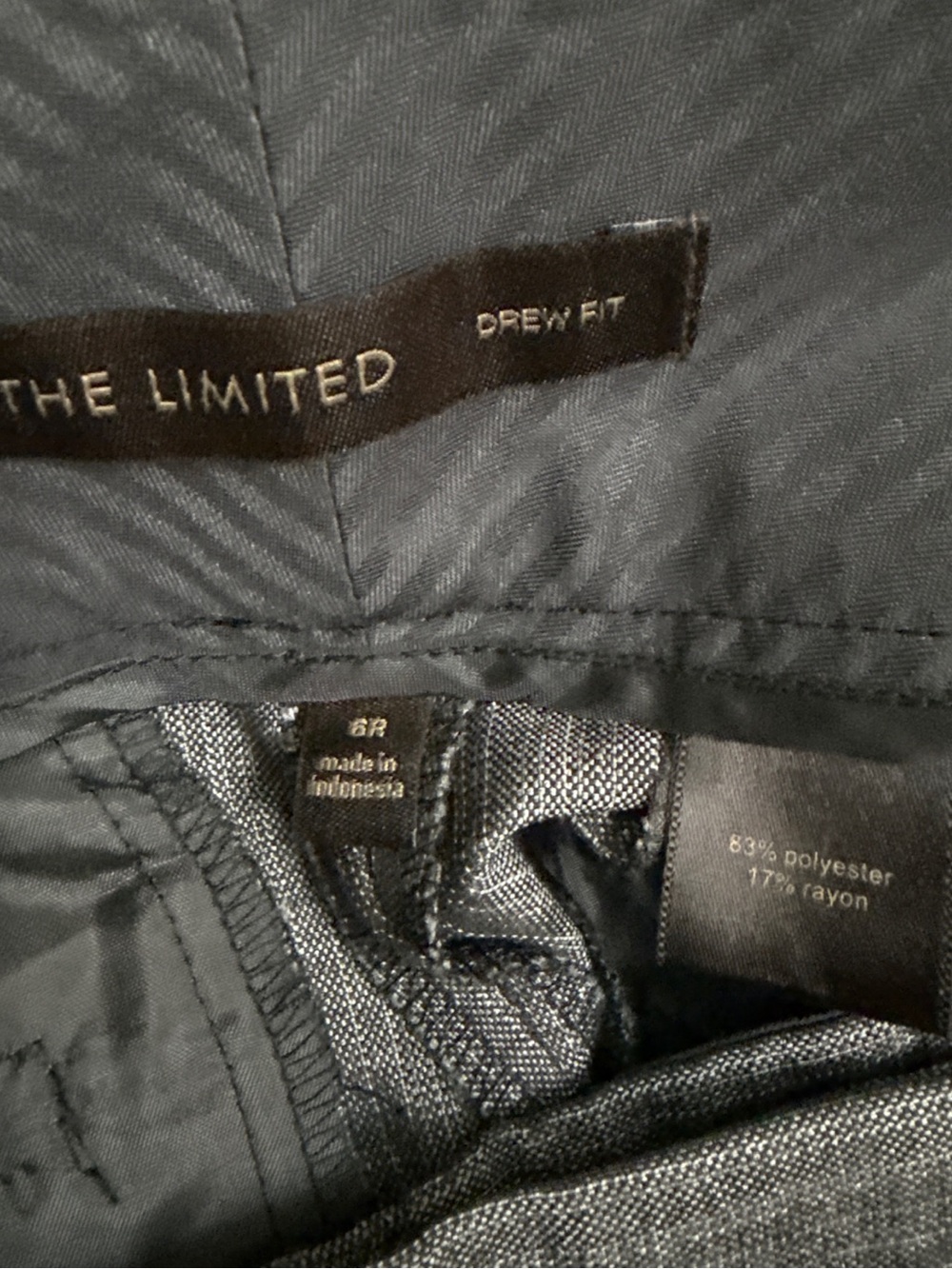 Drew Fit Gray Tailored Wide-Leg Dress Pants - Picture 7 of 7